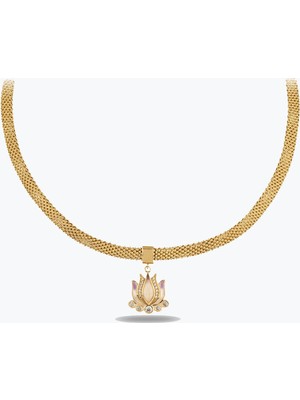 Goldium Jewellery Snake Lotus Kolye