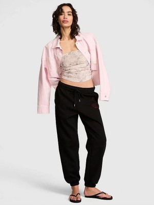 Pink Ivy Kampüs Eşofman Altı - (Tek Renk)