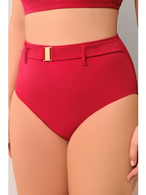 Suwen Yüksek Bel Kemerli Bikini Alt