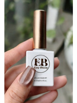 Easy Beauty Kedi Gözü Kalıcı Oje - Simli Cat Eye Gel Polısh Cg3 - Tpo Içermez - Protez Tırnak Ojesi