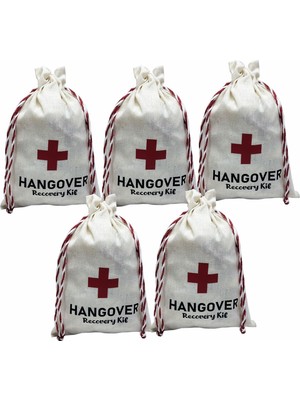 Belirtilmemiş Hangover Recovry Kit Baskılı Kese 15*20 Ebat 5'li Paket