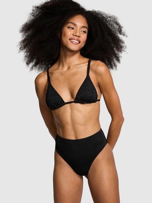 Pink Yüksek Bel Cheeky Bikini Altı - (Tek Renk)
