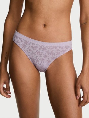 Seamless Seamless Çiçekli Bikini Külotu - Çiçekli Lila