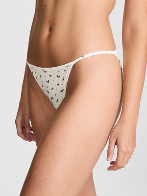 Pink Pamuklu Askılı Bikini Külot - (Tek Renk)