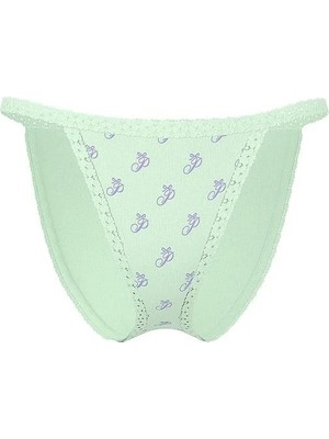 Pink Wink Dantelli Bikini Külotu - Su Yeşili