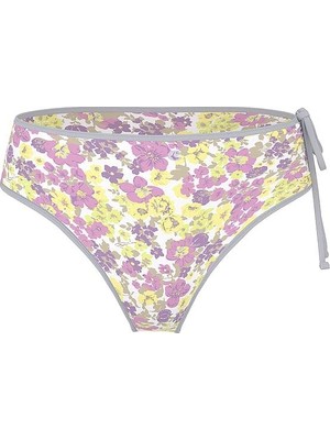 Pink Swim Yüksek Bel Itsy Bikini Altı - Lila Çiçekli