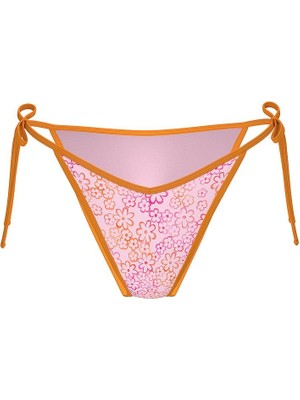 Pink By Frankies Bikinis Monty Cheeky Bikini Altı - Neon Çiçekli