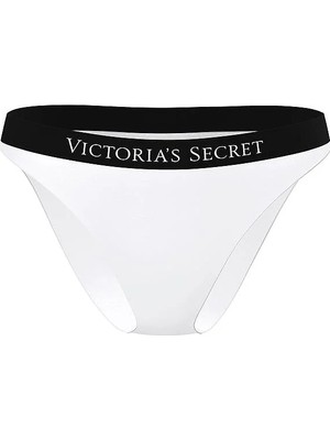 Victoria's Secret Swim Logolu Bikini Altı - Vs Beyazı