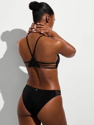 Victoria's Secret Swim Archives Beach Makrome Detaylı Cheeky Bikini Altı - Siyah