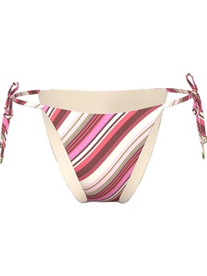 Victoria's Secret Swim Boho Beach Cheeky String Bikini Altı - Pembe Çizgili