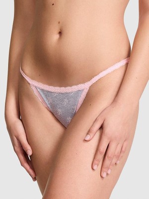 Pink Wink Dantelli Bikini Külotu - Pembe Gri