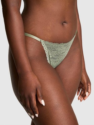 Pink Dantelli Bikini Külotu - (Tek Renk)