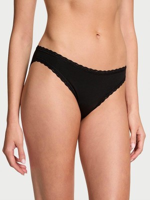 The Lacie Dantelli Pamuklu Bikini Külot - Siyah