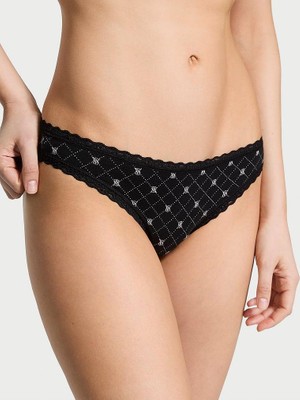 The Lacie Dantelli Pamuklu Bikini Külot - Logo Baskılı