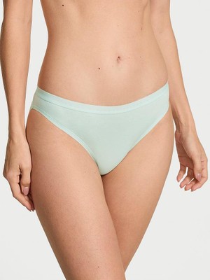 Victoria's Secret Esnek Pamuklu Bikini Külot - Açık Yeşil