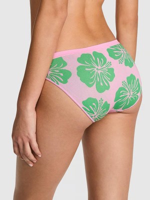 Pink Seamless Bikini Külot - Pembe Baskılı