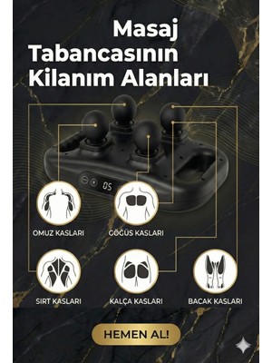 Kaia Life 4 Başlıklı Masaj Sı - Ergonomik Derin Doku Sırt ve Boyun Masaj Aleti Ağrı ve Sızı