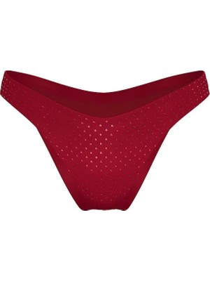Victoria's Secret Swim Essential Diamanté Brazilian Bikini Altı - Kırmızı