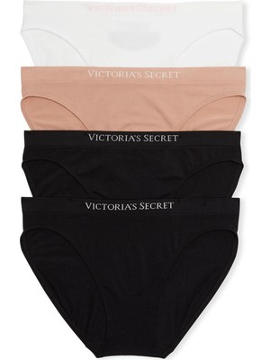 Seamless Dikişsiz 4'lü Bikini Külot - Çok Renkli
