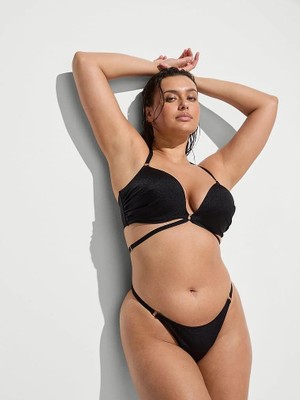 Victoria's Secret Swim Archives Sexy Askılı Brazilian Bikini Altı - Siyah