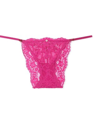 Dream Angels Dantelli Ayarlanabilir Askılı Bikini Külot - Tatlı Gül