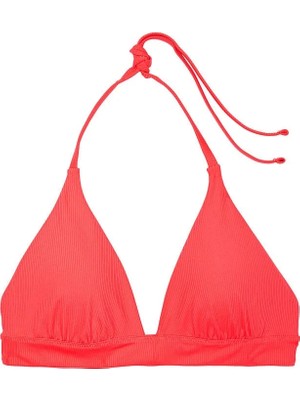 Victoria's Secret Mix & Match Boyundan Bağlamalı Bikini Üstü - Mercan Alevi