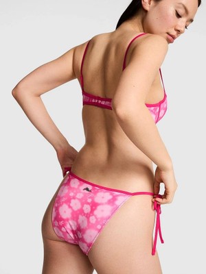 Pink Swim Pınk Wink™ Push-Up Bikini Üstü - Pembe Beyaz Baskılı
