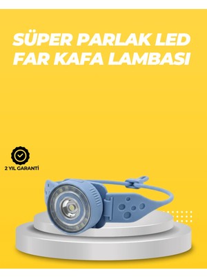 Kampçı Kafa Lambası Su Geçirmez Çok Modlu LED