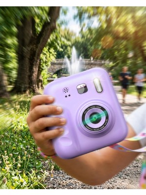 Esranın Dünyası Çocuk Dijital Fotoğraf Makinesi Anında Baskı ve 4 Rulo Kağıt 5 Kalem Hediye RSGOO34-ESRDNS