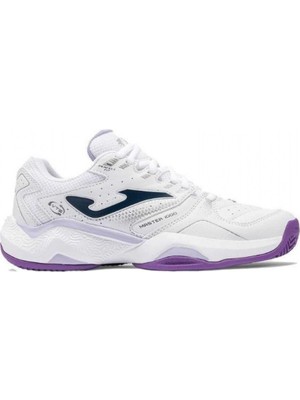 Joma TM10LS2602C Master 1000 Kadın Toprak Kort Tenis & Padel Ayakkabısı Beyaz Mor