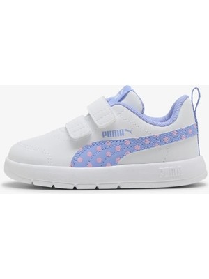 Puma Courtflex V3 Dotty V Inf Bebek Beyaz Spor Ayakkabı - 398759 07