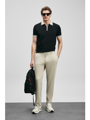 Lufian Calep Smart Erkek Chino Pantolon Slim Fit Bej