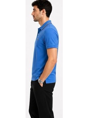 Lacoste Polo  Yaka  Mavi Regular Fit