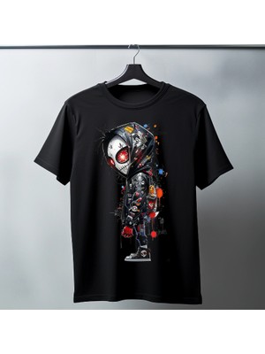 Timisiva Renkli Çocuk Erkek Kadın Premium Tişört %100 Pamuk Oversize Basic Günlük Şık T-Shirt