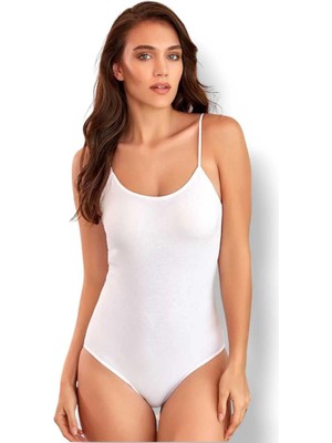 FANİLAM Berrak Kadın Ip Askılı Pamuk Çıtçıtlı (Kancalı)Body - Rahat ve Şık Esnek Body Atlet 2'li