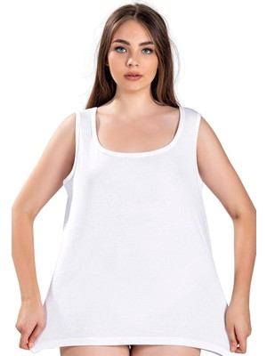 FANİLAM Kadın Pamuklu Kalın Askılı Büyük Beden Atlet 2’li Set Oversize (3xl–6xl) Arası