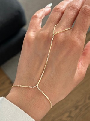Altın Renk Özel Tasarım Minimal Çelik Şahmeran Bileklik