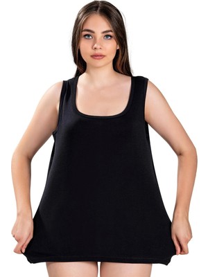 FANİLAM Kadın Pamuklu Kalın Askılı Büyük Beden Atlet 2’li Set Oversize (3xl–6xl) Arası