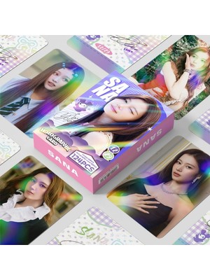 Twice Twıce '' Sana '' Çift Yön Baskılı Hologramlı Lomo Card Seti (60 Pcs)