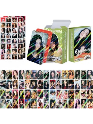 Twice Twıce '' Chaeyoung '' Çift Yön Baskılı Hologramlı Lomo Card Seti (60 Pcs)