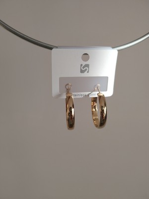 Saba Aksesuar Gold Halka Küpe
