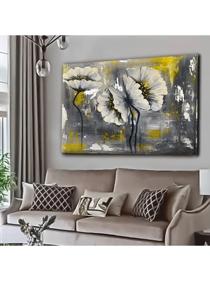Şehzat Dekoratif Tablonuz Dekoratif Modern Şık Çiçek Kanvas Tablo E20