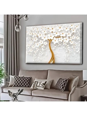 Şehzat Dekoratif Tablonuz Dekoratif Modern Şık Çiçek Kanvas Tablo E15