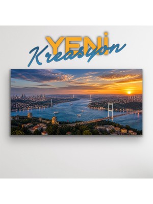 Homemor 3 Köprü Manzaralı Istanbul Kanvas Tablo