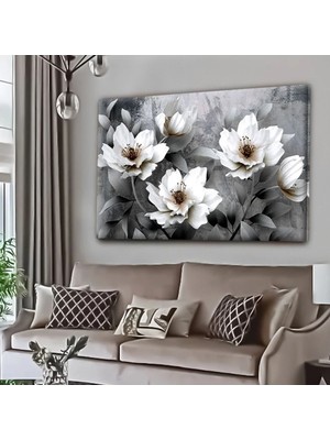 Şehzat Dekoratif Tablonuz Dekoratif Modern Şık Çiçek Kanvas Tablo E7