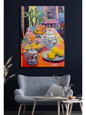 Şehzat Kanvas Duvar Tablosu Tekli Canvas Tablo Boho Klasik Modern 154