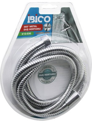 Esranın Dünyası 360 Derece - Metal  Duş Hortumu  1.5mt   Vakumlu Ambalaj   Anti Twist=dolanmaz-Kıvrılmaz-Kopmaz (5067)