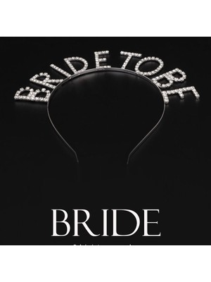 EkoAlışverişDünyam Kristal Taşlı Gümüş Renk Bride To Be Gelin Tacı (5510)