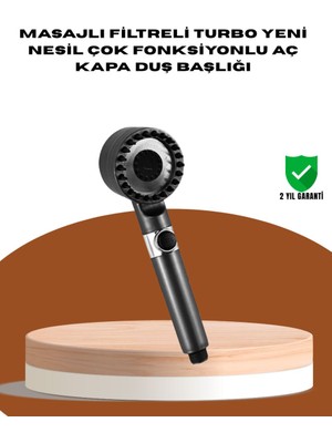 Ucuz Tekno Masaj Fonksiyonlu Filtreli Duş Başlığı Dayanıklı Yapı
