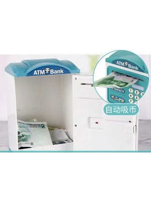 EkoAlışverişDünyam Parmak Izi Görünümlü Elektronik Şifreli Otomatik Kağıt Para Alan Atm Kumbara (5510)